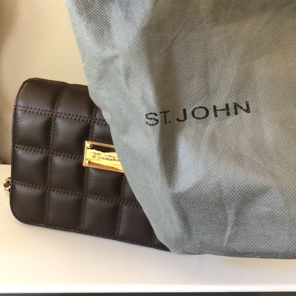 NEW ST. JOHN Quilted Leather Bag - Picture 11 of 11